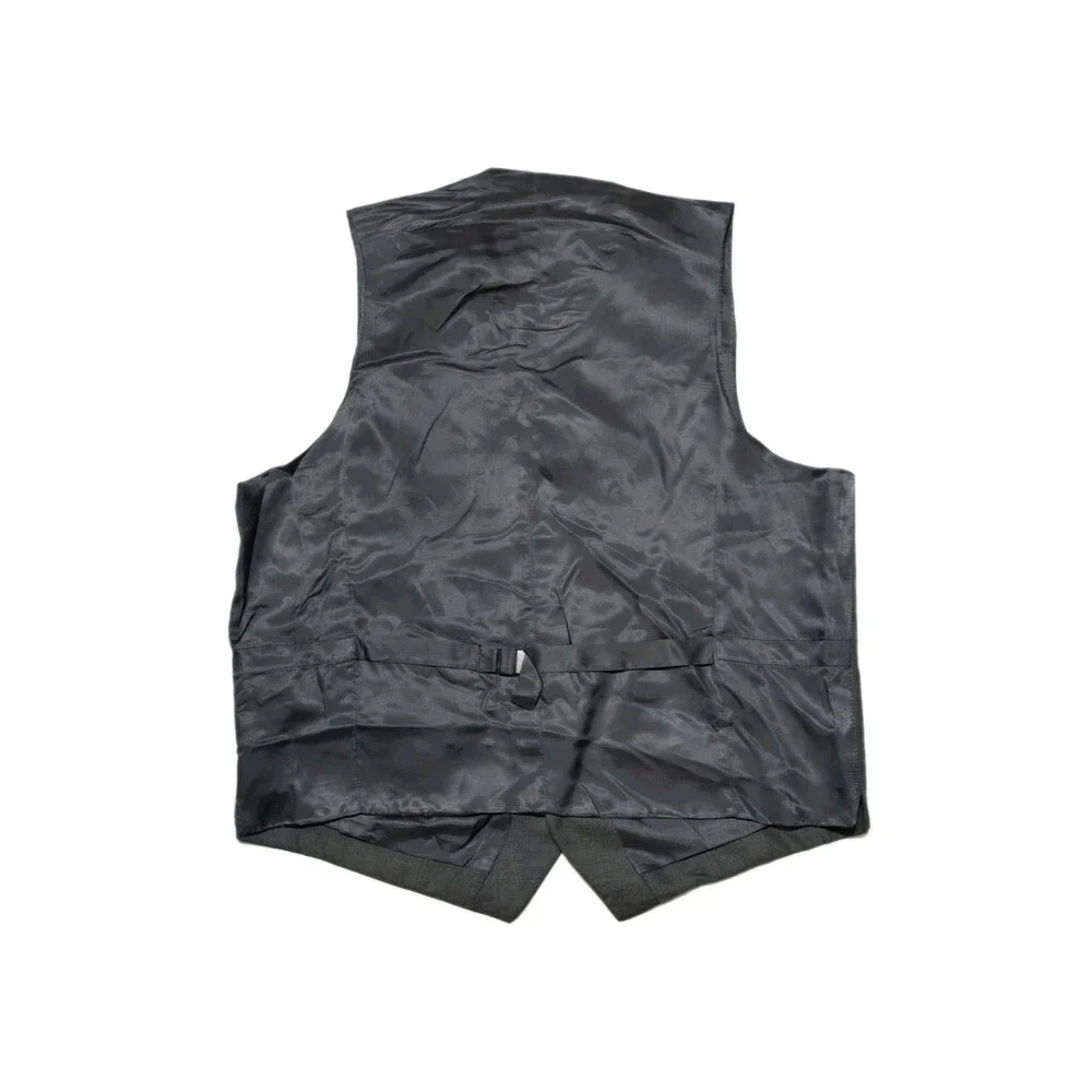 Joseph Abboud Gray Men's XXL Formal Dress Suit Vest 5-Button Closure 100% Wool